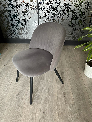 Стул на металлокаркасе Gabi 1 light purple / black / gold фото покупателя 65