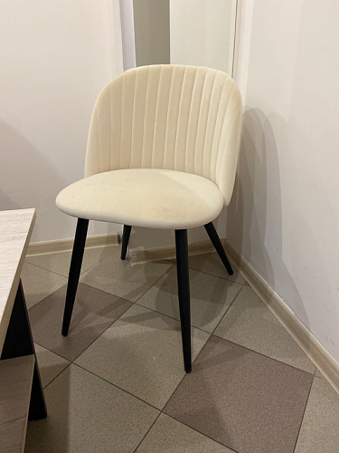 Стул на металлокаркасе Gabi 1 line light blue / black фото покупателя 104