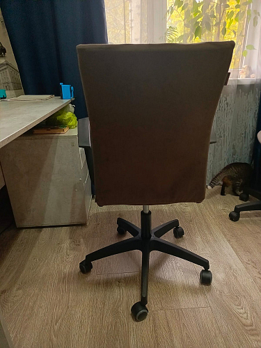 Компьютерное кресло Spark/Спарк флок розовый 137 фото покупателя 3