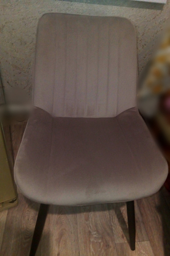 Стул на металлокаркасе Седа К коричневый velvet lux 100 / черный фото покупателя 157