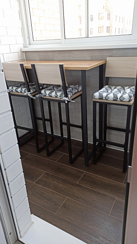 Барная стойка Дилан Лофт 120х50х90 бетон фото покупателя 113