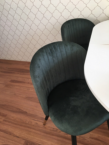 Стул на металлокаркасе Gabi 1 light purple / black / gold фото покупателя 56