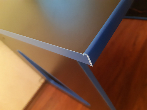 Компьютерный стол СКП-4 GL-4 белый с черным фото покупателя 4