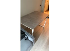 Деревянный стол Лота Лофт 120(160)х75 черный матовый / бетон светлый фото покупателя 695