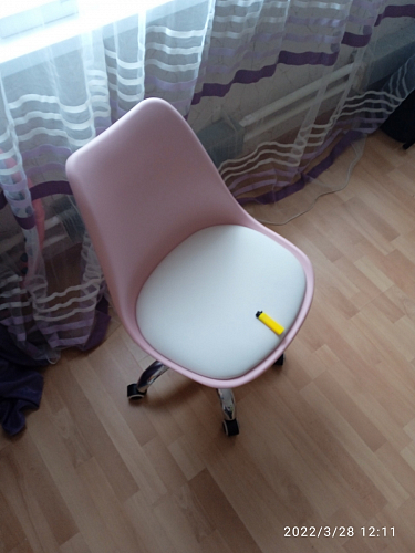 Компьютерное кресло Kolin с подушкой clear / white фото покупателя 590