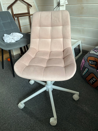 Компьютерное кресло Честер латте / золото фото покупателя 39