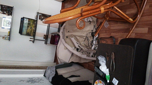 Кресло-качалка Milano/Милано ротанг коньяк фото покупателя 3