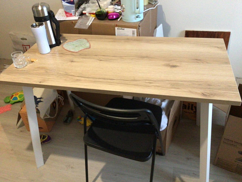 Стол Тринити Лофт 120 25 мм черный матовый / юта фото покупателя 225