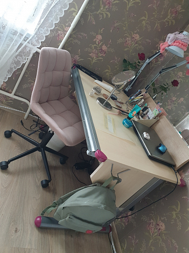 Компьютерное кресло Честер розовый (california 390) / черный фото покупателя 36