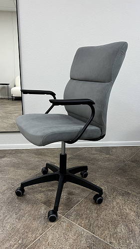 Компьютерное кресло Benefit флок серый 29 фото покупателя 62