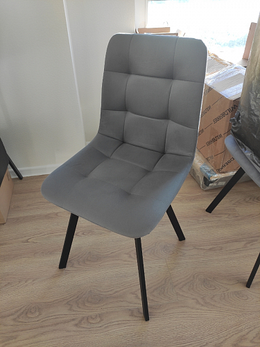 Стул на металлокаркасе Чилли К кирпичный / черный фото покупателя 158