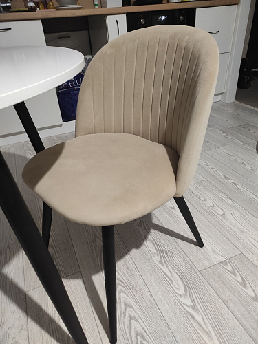 Стул на металлокаркасе Gabi 1 light purple / black фото покупателя 429