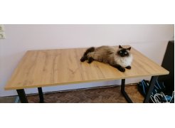 Деревянный стол Лота Лофт 120(160)х75 черный матовый / бетон светлый фото покупателя 326