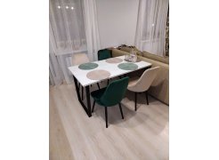 Деревянный стол Лота Лофт 120(160)х75 черный матовый / бетон светлый фото покупателя 524