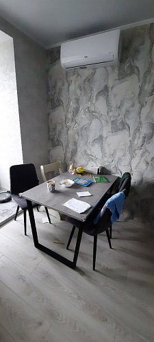 Деревянный стол Лота Лофт 140х80 черный матовый / бетон светлый фото покупателя 339