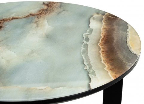 Журнальный столик Роб D-450 голубой мрамор