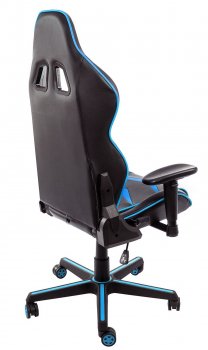 Компьютерное кресло Racer черное / голубое