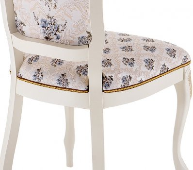 Стул Руджеро патина золото / молочный