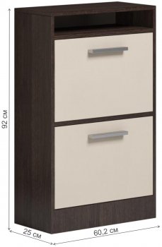 Обувница Карлос венге / дуб молочный