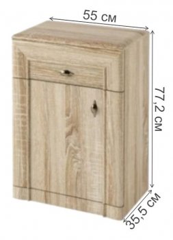 Тумба с ящиком 190 ель