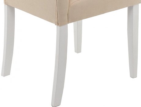 Стул Amelia white / fabric cream