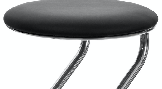 Табурет 02 №5 КЗ№ Экотекс 3022 хром / серый