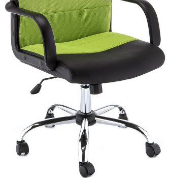 Компьютерное кресло Prosto черное / зеленое