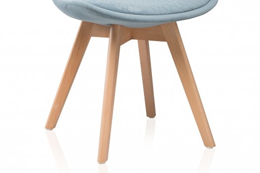 Деревянный стул Bonuss light blue