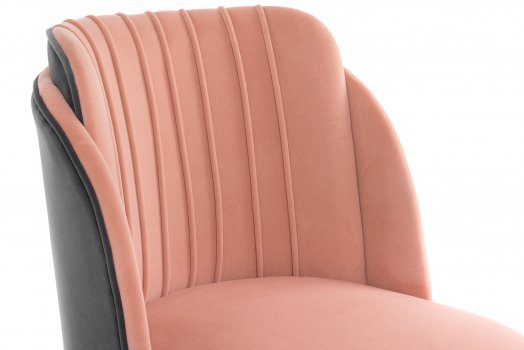 Стул на металлокаркасе Orly pink / grey