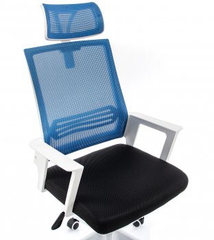 Компьютерное кресло Dreamer белое / черное / голубое